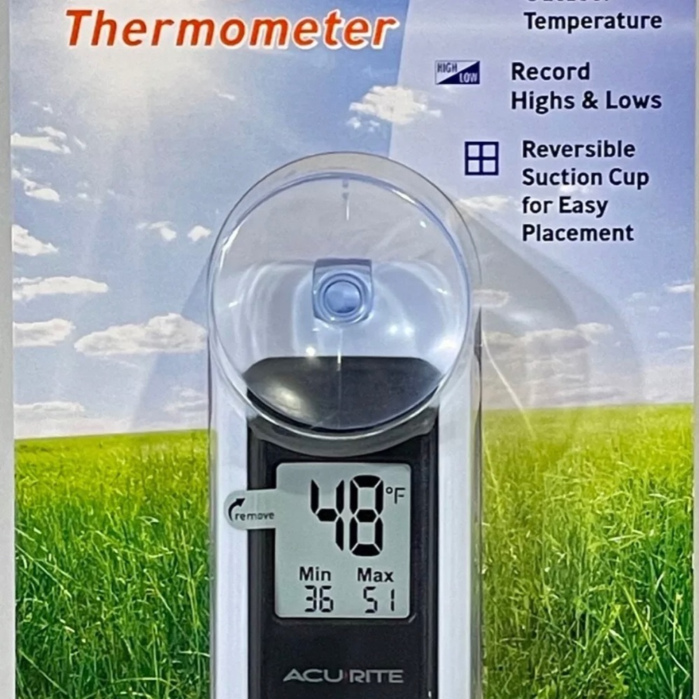 AcuRite Window Thermometer
Indoor/Outdoor NEW